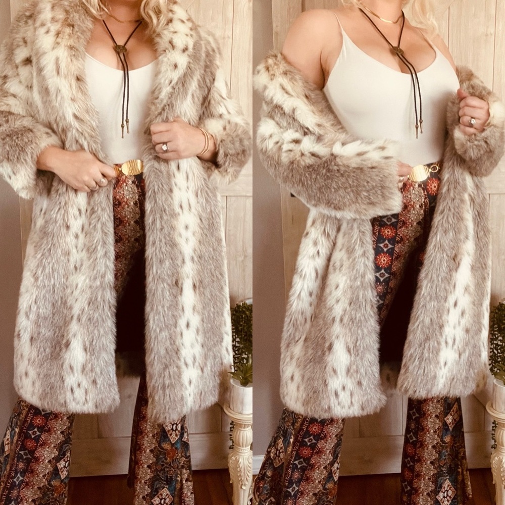 Vintage 70’s Donnybrook Snow Leopard Fur Coat